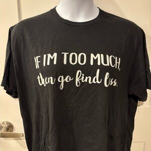 NWOT-Black Graphic T-Shirt